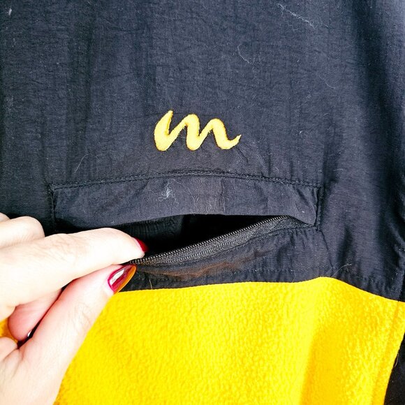 Marquis Sport Reversible Jacket M Yellow & Black Zip-Up‎ ~JA92.1.12 - Picture 3 of 9